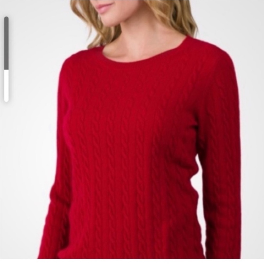 J Crew Red Cable Knit Sweater ✅ANY OFFERS